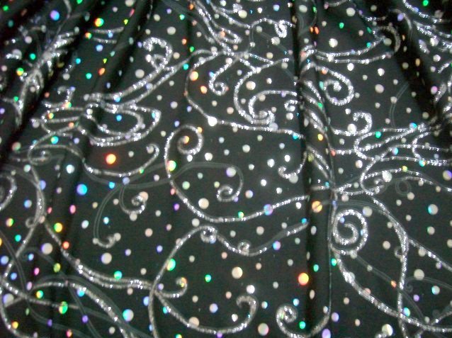 3.Black Glitter/Sequins  Design Novelty